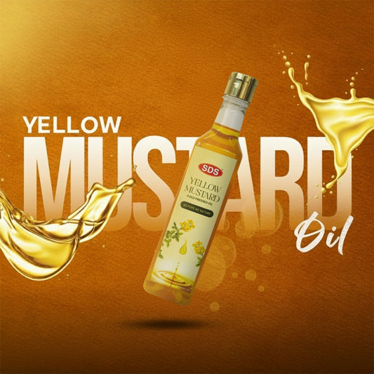 Cold Pressed Yellow Mustard Oil 500ml (Coconut Oil FREE)