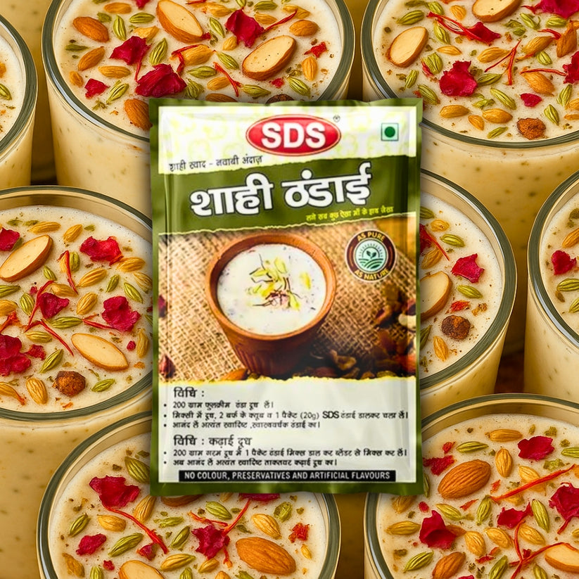 Shahi Thandai Powder: Royal Refreshment by SDS Masala – SDS MASALA