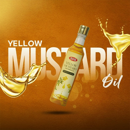 Cold Pressed Yellow Mustard Oil 500ml (Coconut Oil FREE)