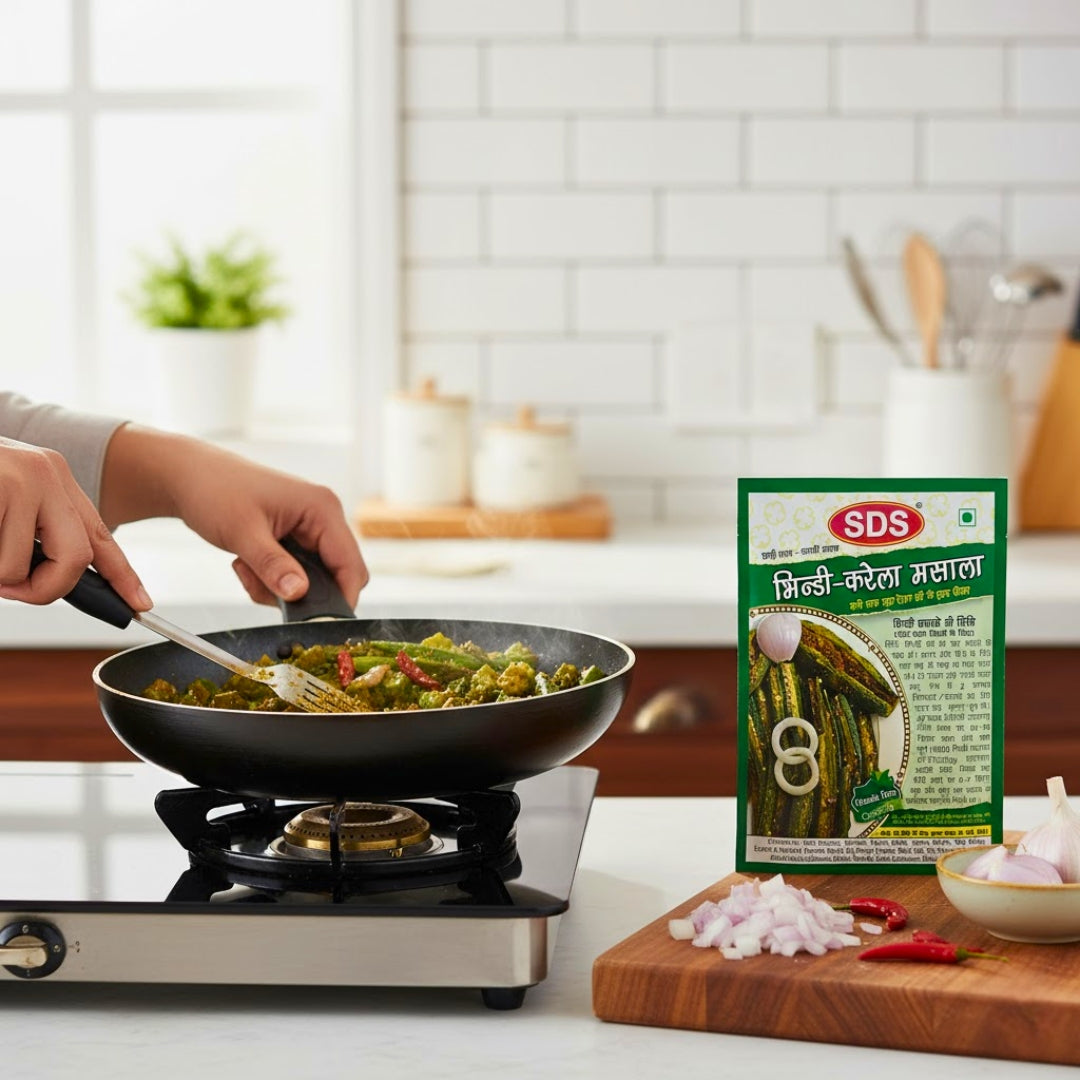 Bhindi-karela masala