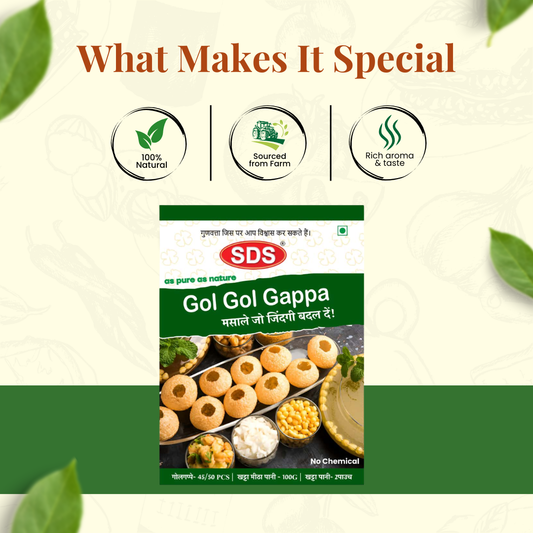 Gol Gappa with Khatta Meetha Pani