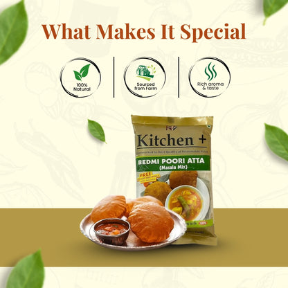 Bedmi Poori Atta with Aloo Sabzi Masala